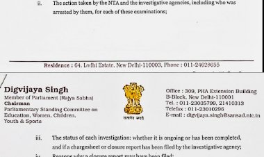 नरेंद्र मोदी को पत्र लिखकर पेपर लीक और अनियमितताओं के मामलों पर केंद्र सरकार से विस्तृत श्वेत पत्र जारी करने की मांग की